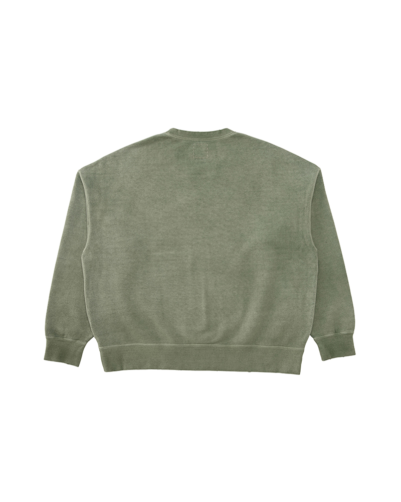 AMPLUS SB SWEAT L/S (U.D.) LT.GREEN 1