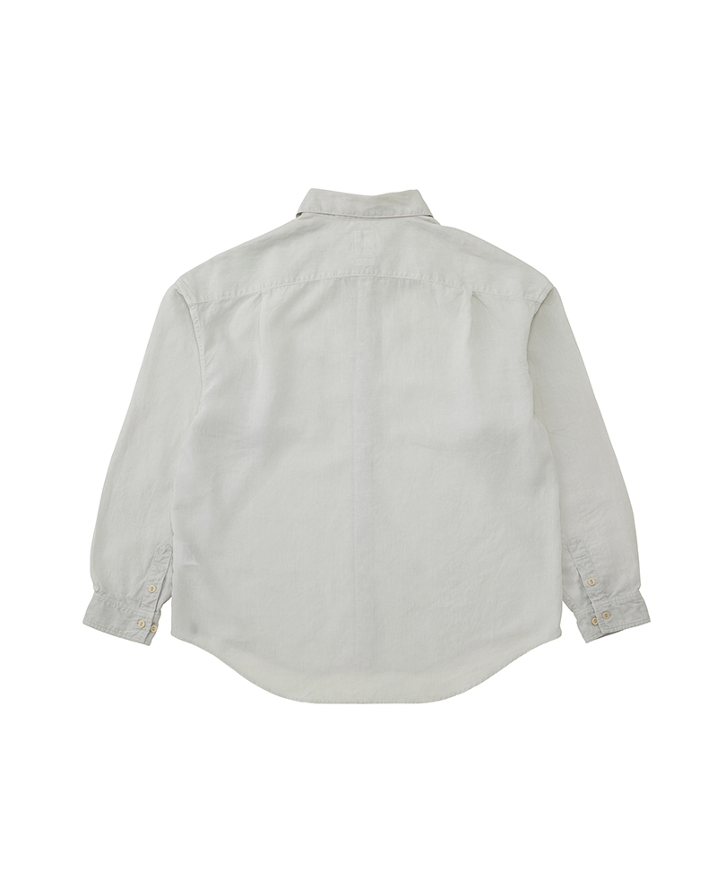 PALMER SHIRT L/S DMGD (LINEN) IVORY 1
