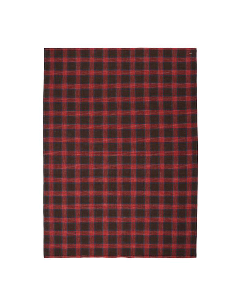 BLANKET CHECK RED -