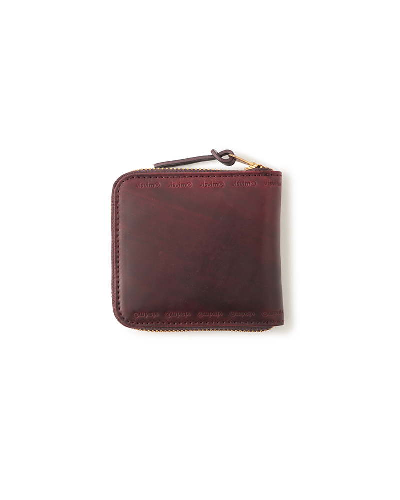 LEATHER BI-FOLD  (CORDOVAN) BURGUNDY -