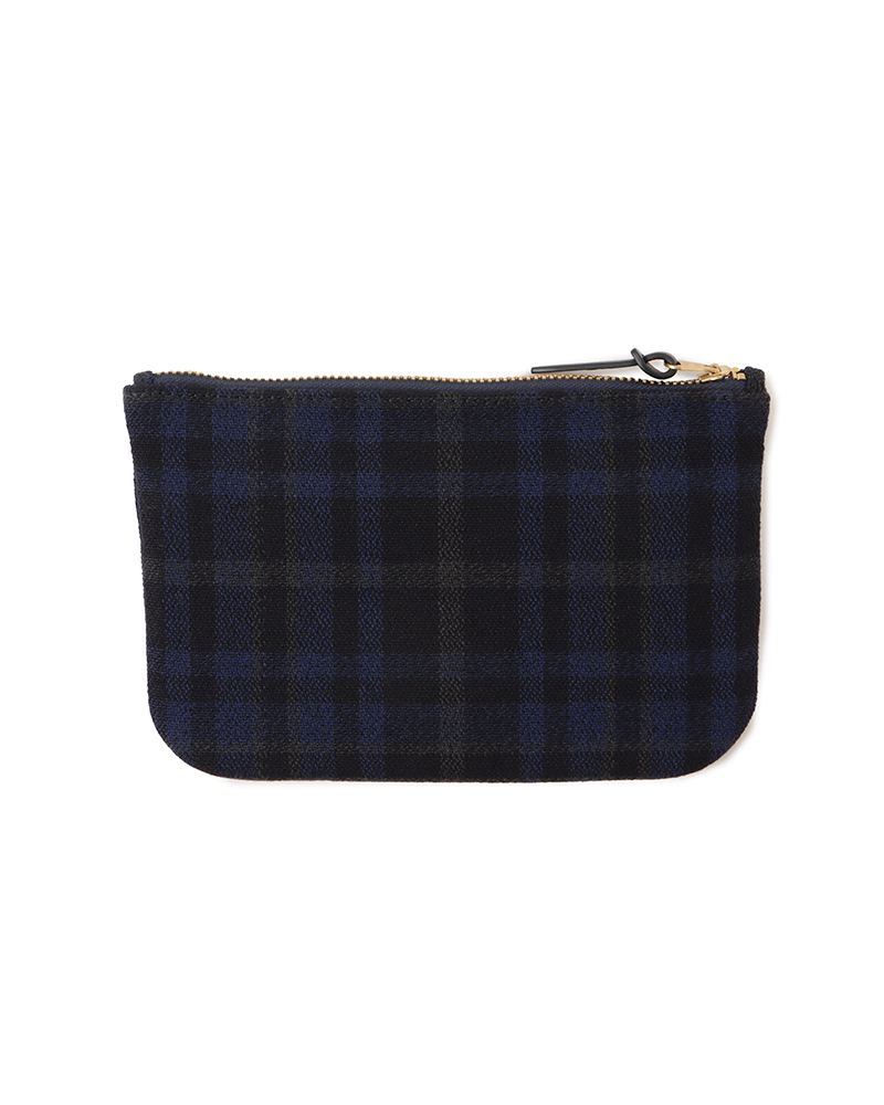 TRAVEL POUCH BUFFALO CHECK NAVY -