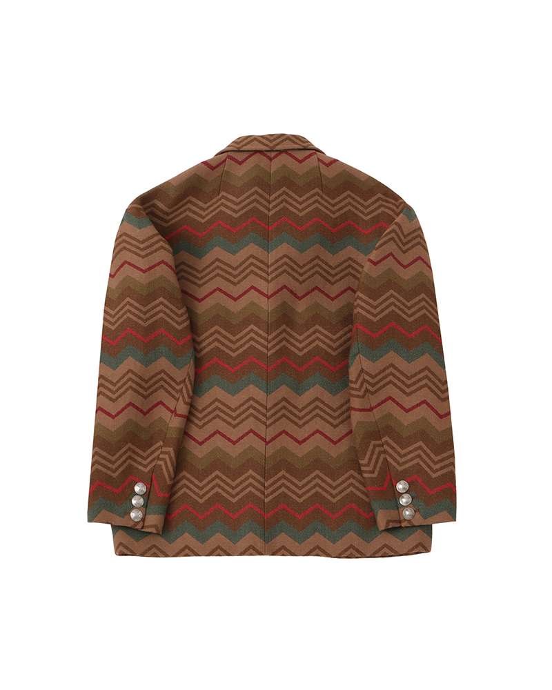 BOWEN BLAZER (JACQUARD BLANKET) BEIGE 1