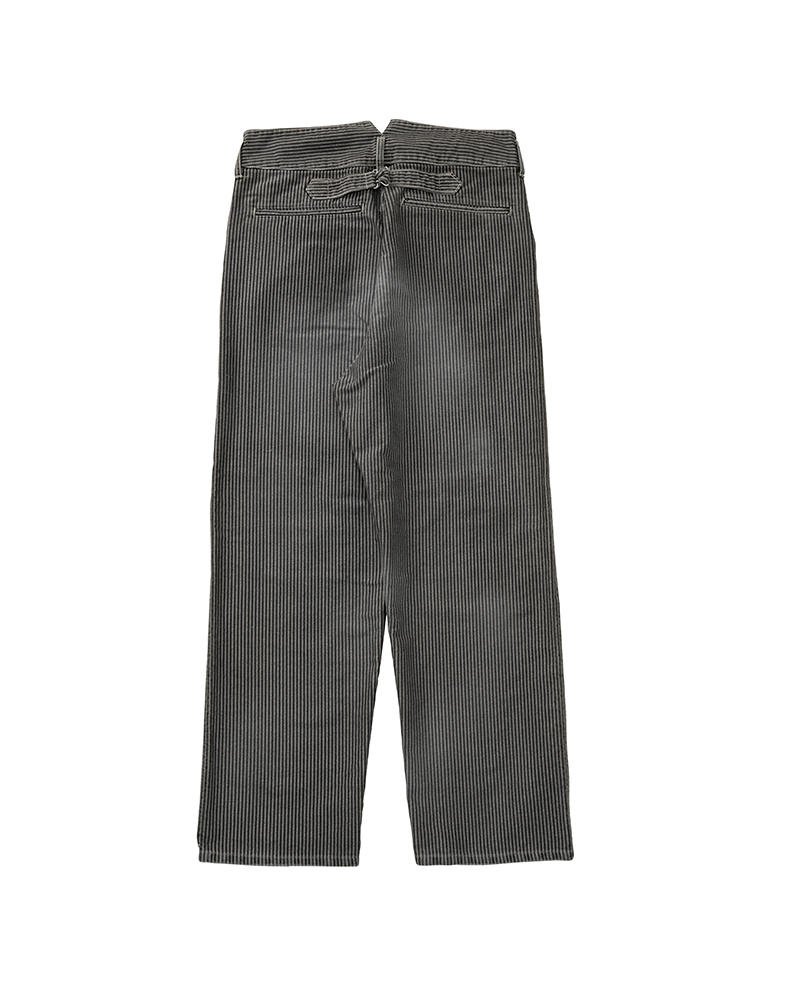 PASTORAL PANTS STRIPES MOLESKIN DMGD BLACK 1