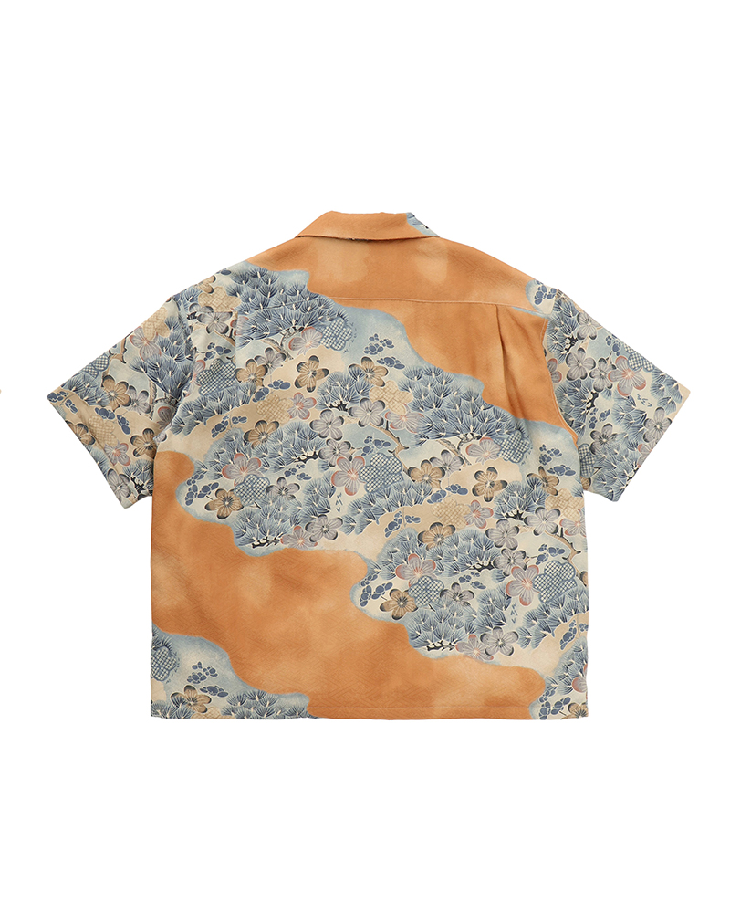WALLIS SHIRT S/S JACQUARD (MAWATA) BROWN 1