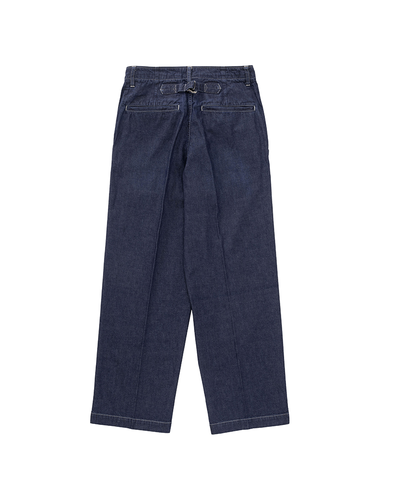 SS BROADER PANTS DMGD INDIGO 1