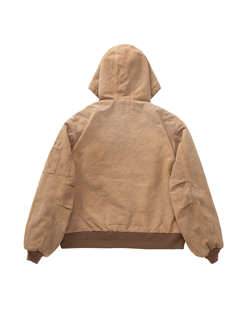 COOPER HOODIE F.Z. JKT LT.BROWN 1