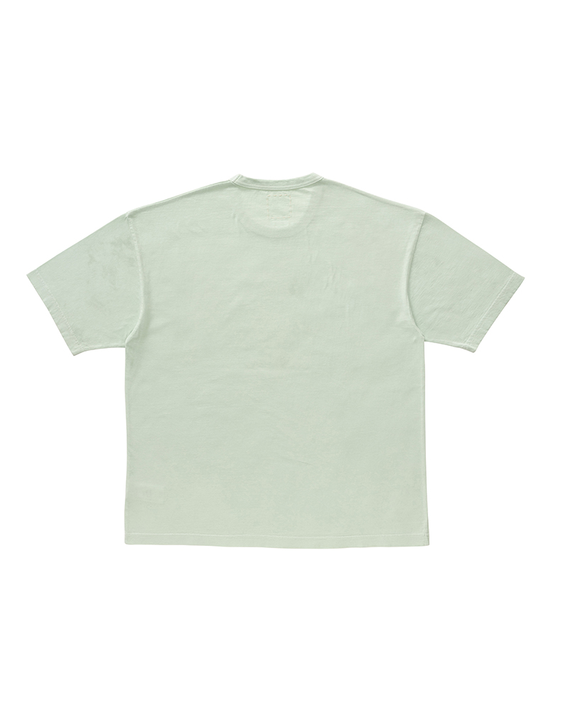 JUMBO TEE S/S DMGD LT.GREEN 1