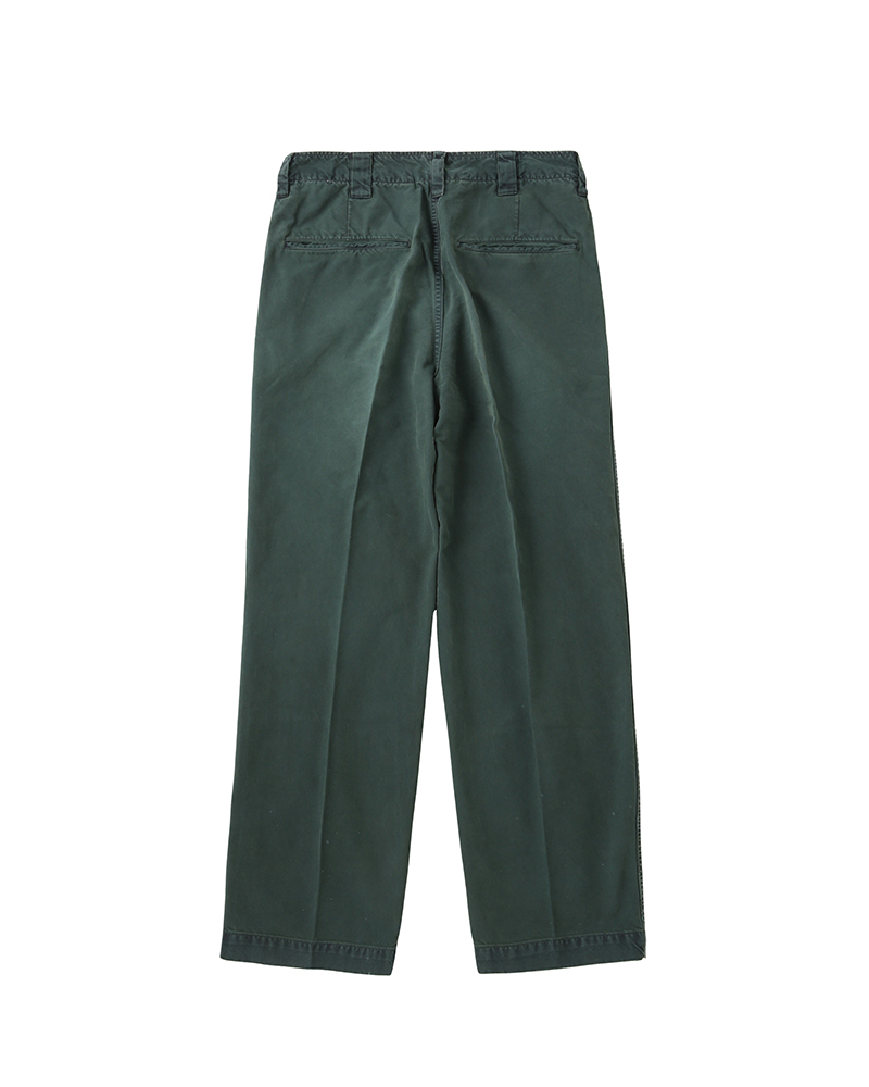 WIDE CHINO PANTS CRASH GREEN 1