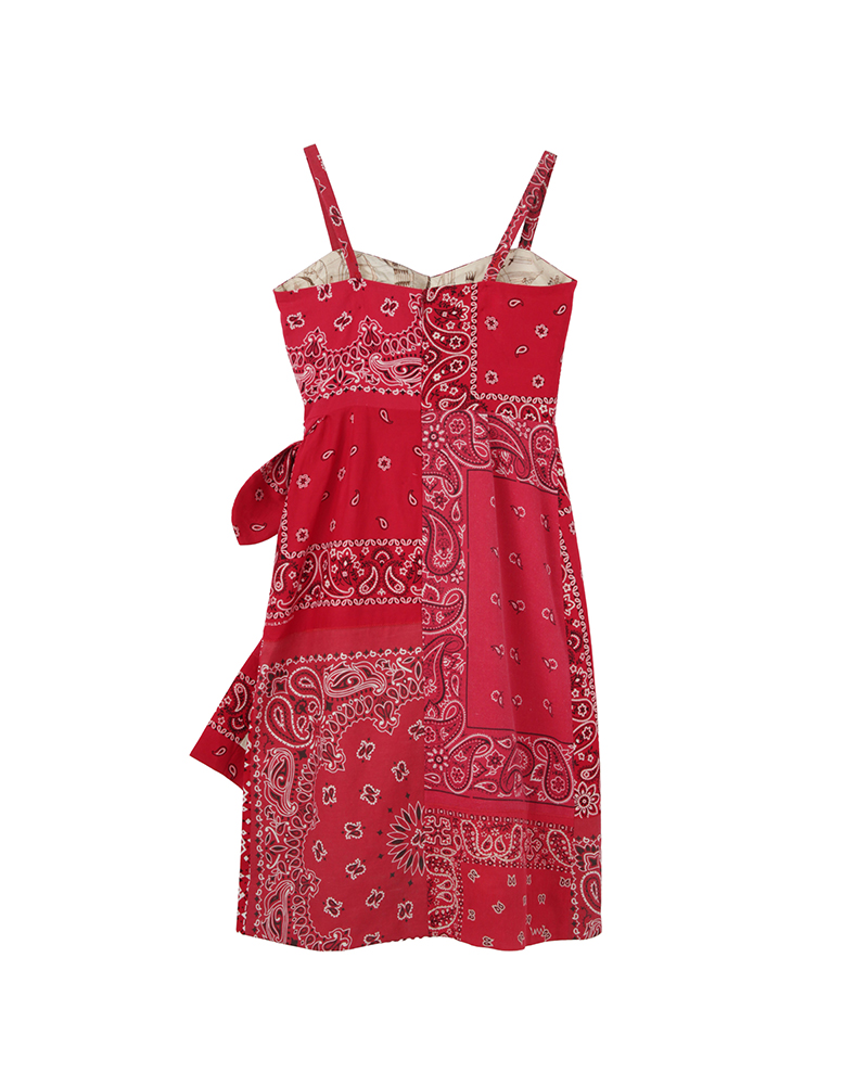 BUSTIER DRESS W RED 00