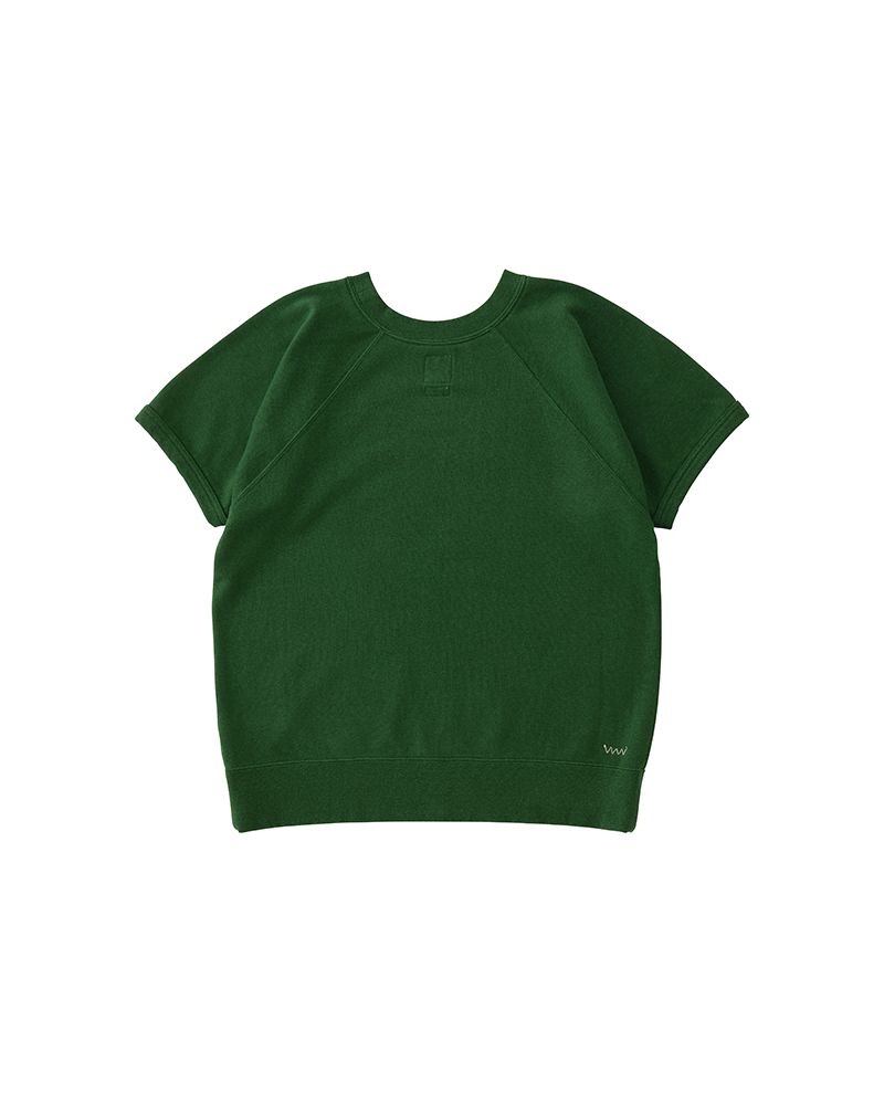 RAGLAN SWEAT S/S (C/WS) W GREEN 0