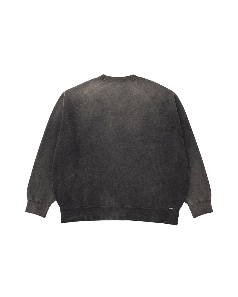 AMPLUS CREW L/S CRASH W BLACK 0