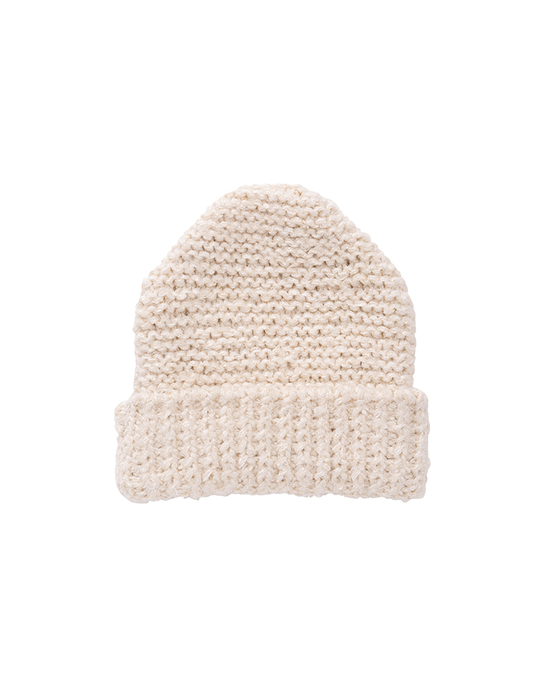 KNIT CAP (MAWATA) W IVORY -