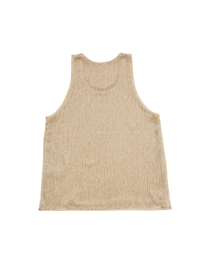 BEADS TANK TOP W GOLD 0