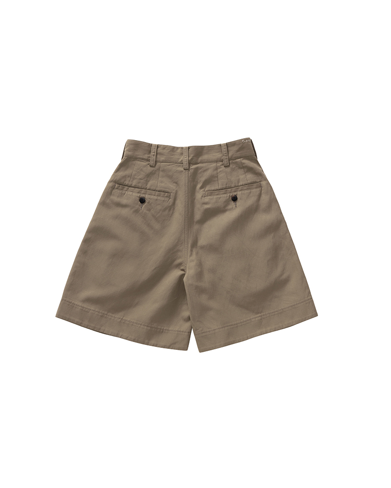 BERET SHORTS W BEIGE 0
