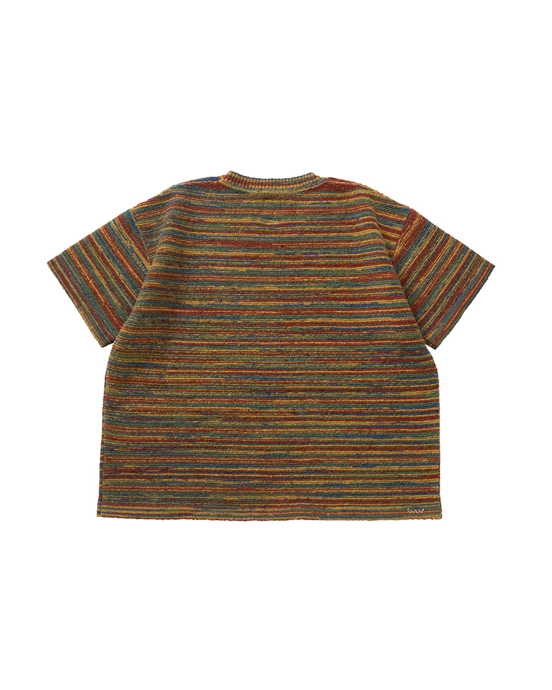 JUMBO KNIT TEE S/S W RED 0
