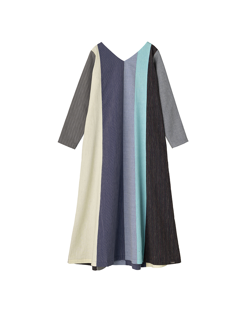 V-NECK LONG DRESS SANTOME P.W. W YELLOW 00