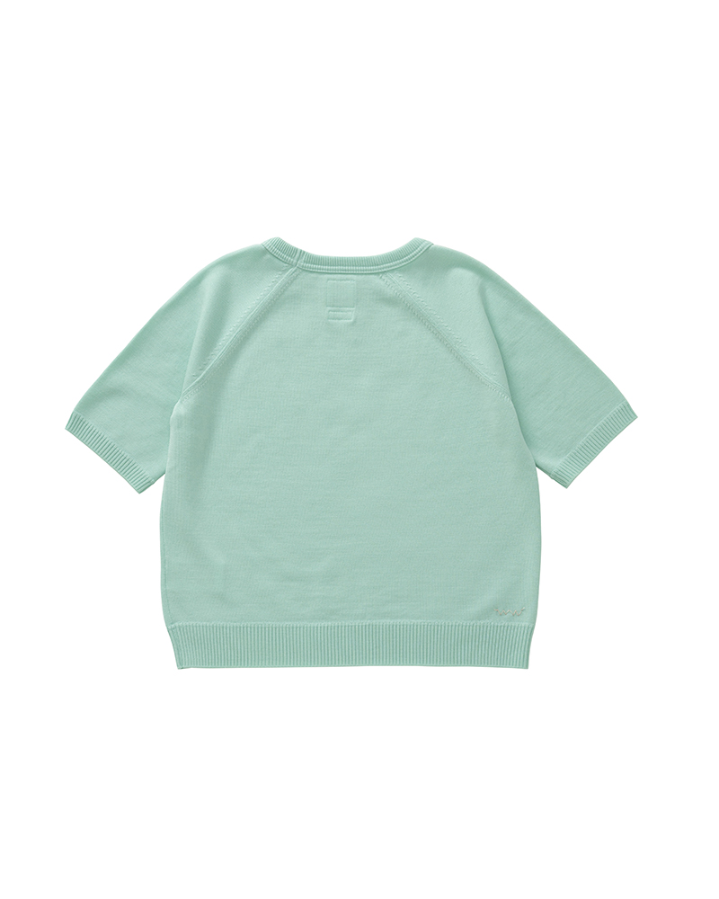 CREW KNIT S/S W LT.GREEN 0