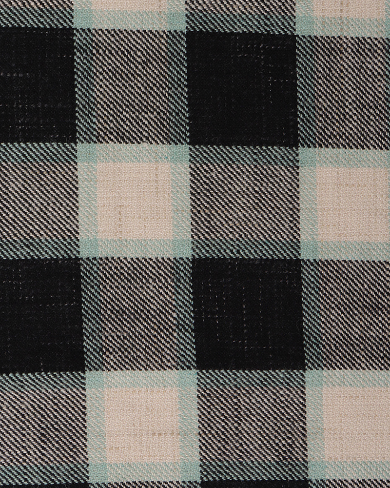 BLANKET CHECK BLACK -