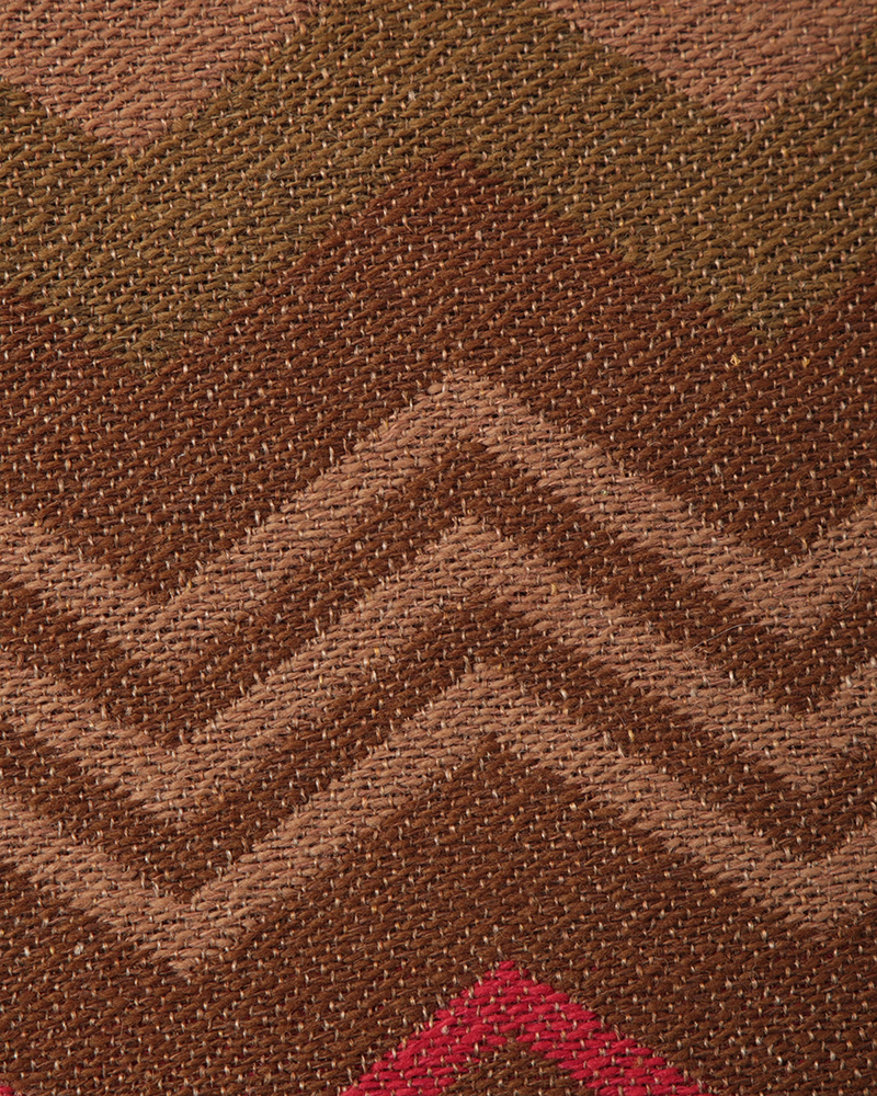 BLANKET JACQAURD BROWN -