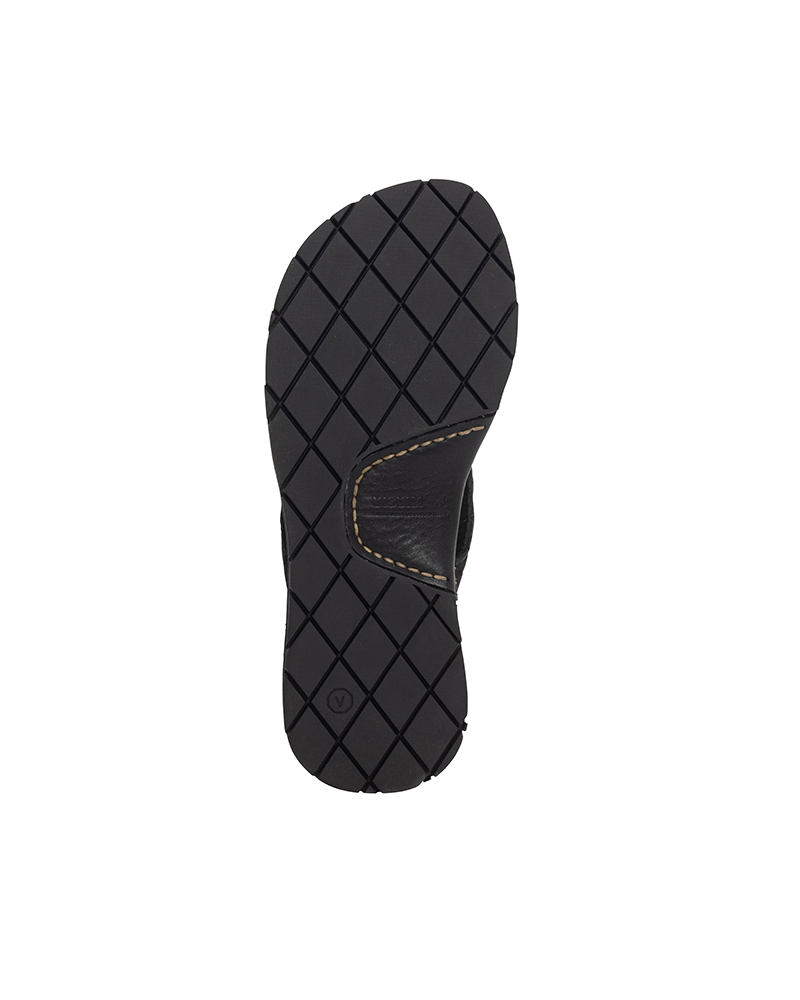 LAMA SANDAL-FOLK BLACK M