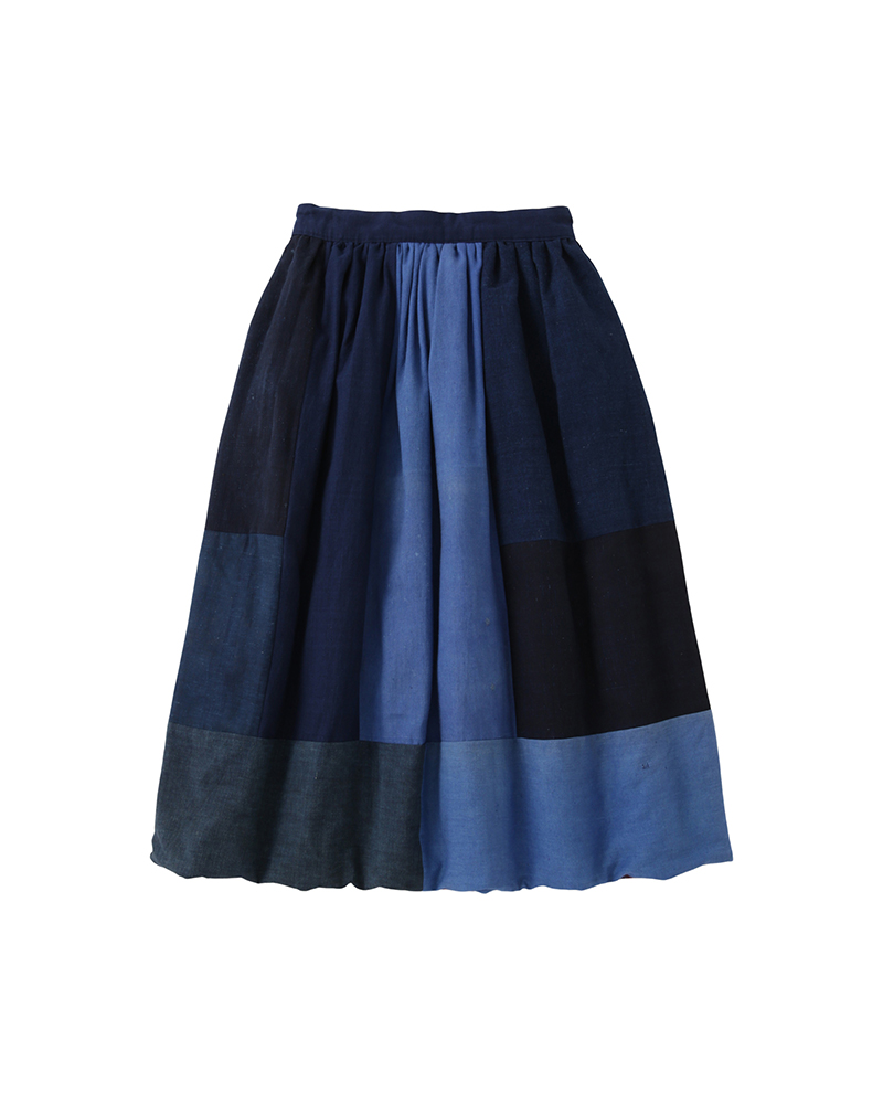 ELEVATION CHECK DOWN SKIRT W RED 00