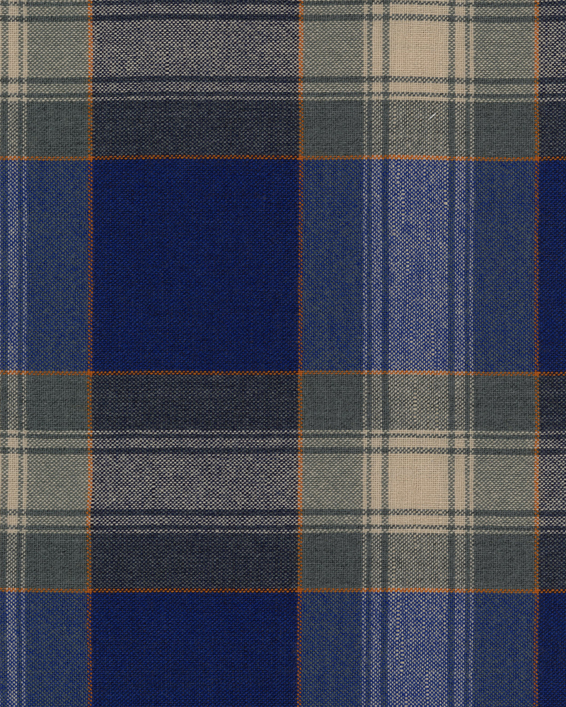 ELEVATION CHECK DOWN SKIRT W BLUE 00