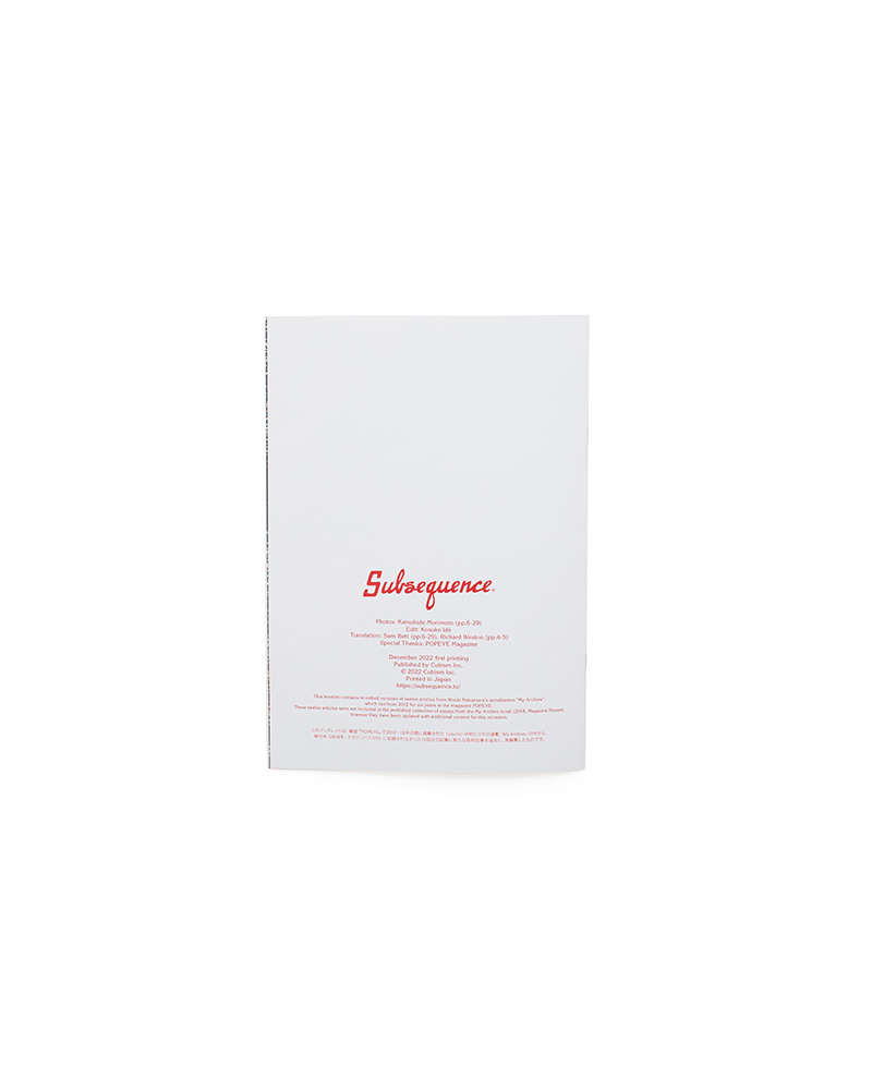 Subsequence x My Archive Booklet - -
