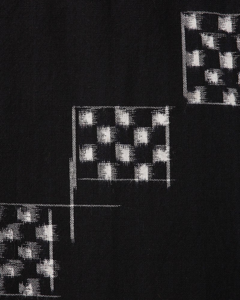 JULIE O.C. SHIRT S/S KASURI W BLACK 0