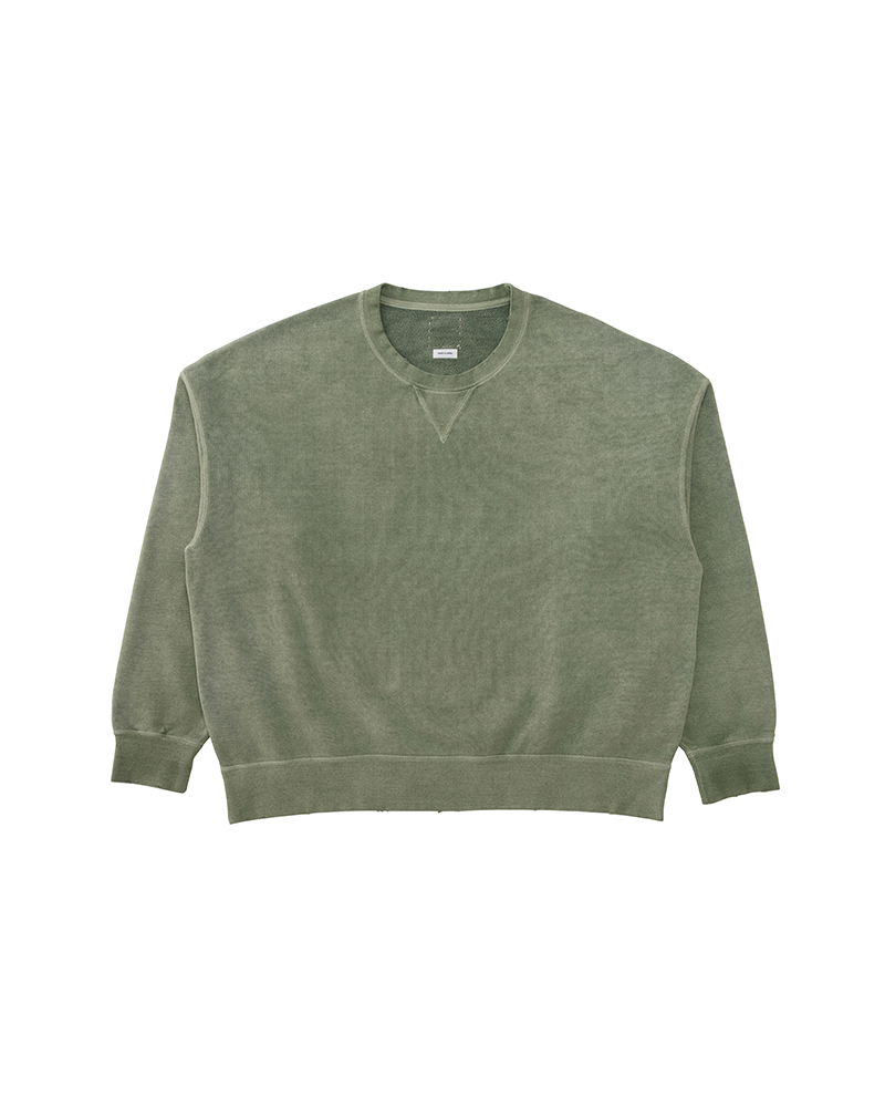 AMPLUS SB SWEAT L/S (U.D.) LT.GREEN 1
