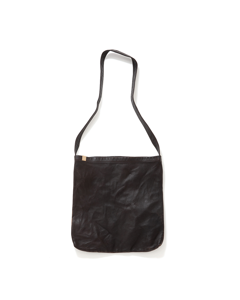 RECORD BAG DMGD (IT VEG.H) DK.BROWN -