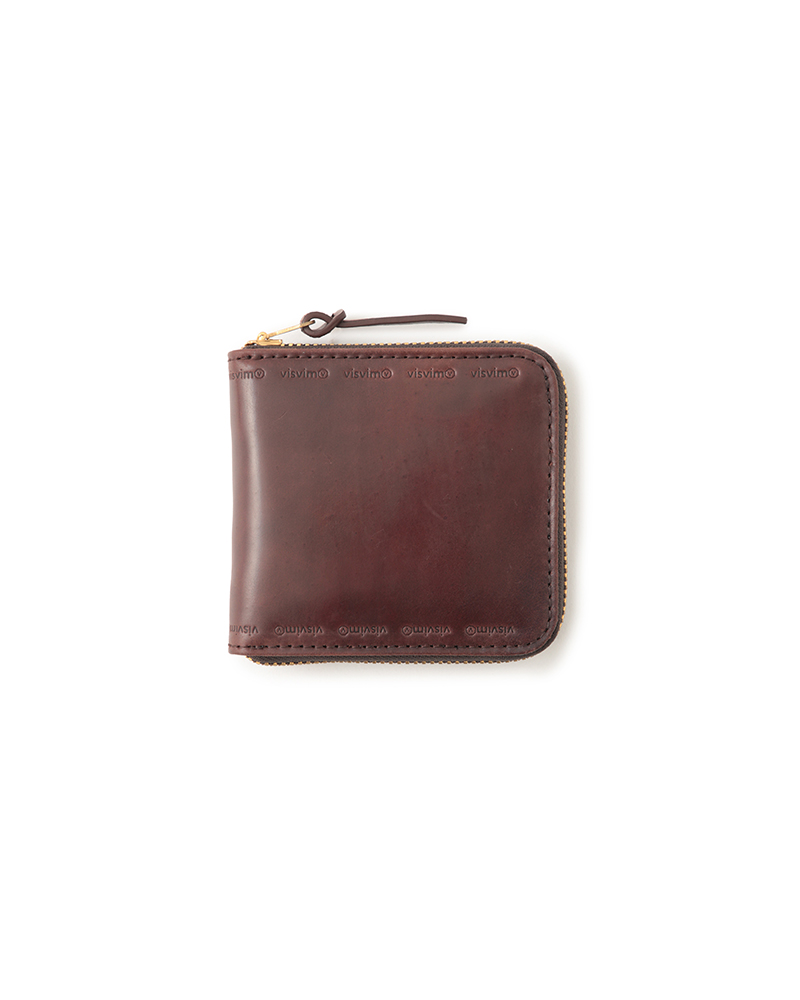 LEATHER BI-FOLD  (CORDOVAN) DK.BROWN -