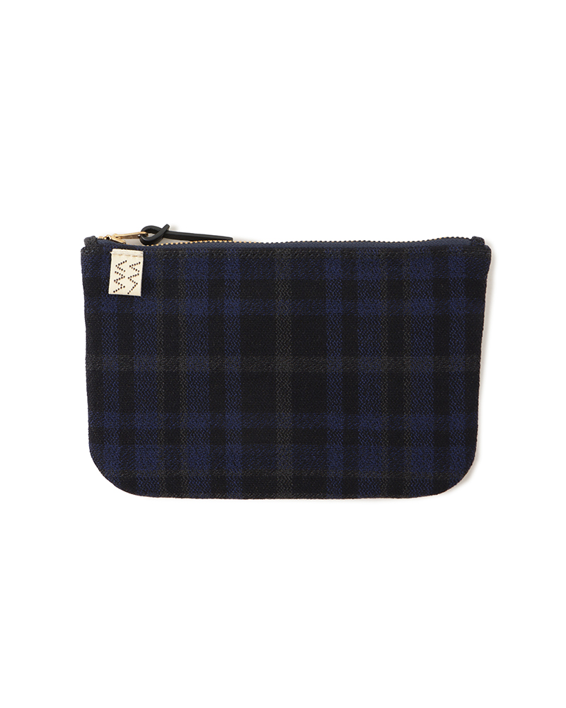 TRAVEL POUCH BUFFALO CHECK NAVY -