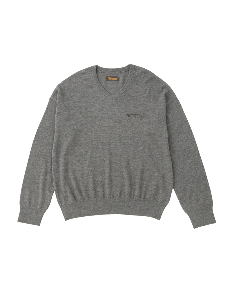 SELMER V-NECK KNIT GREY 1