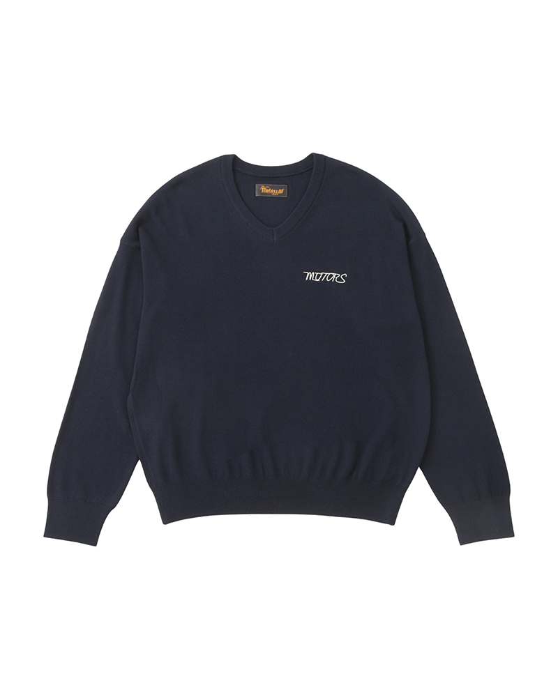 SELMER V-NECK KNIT NAVY 1