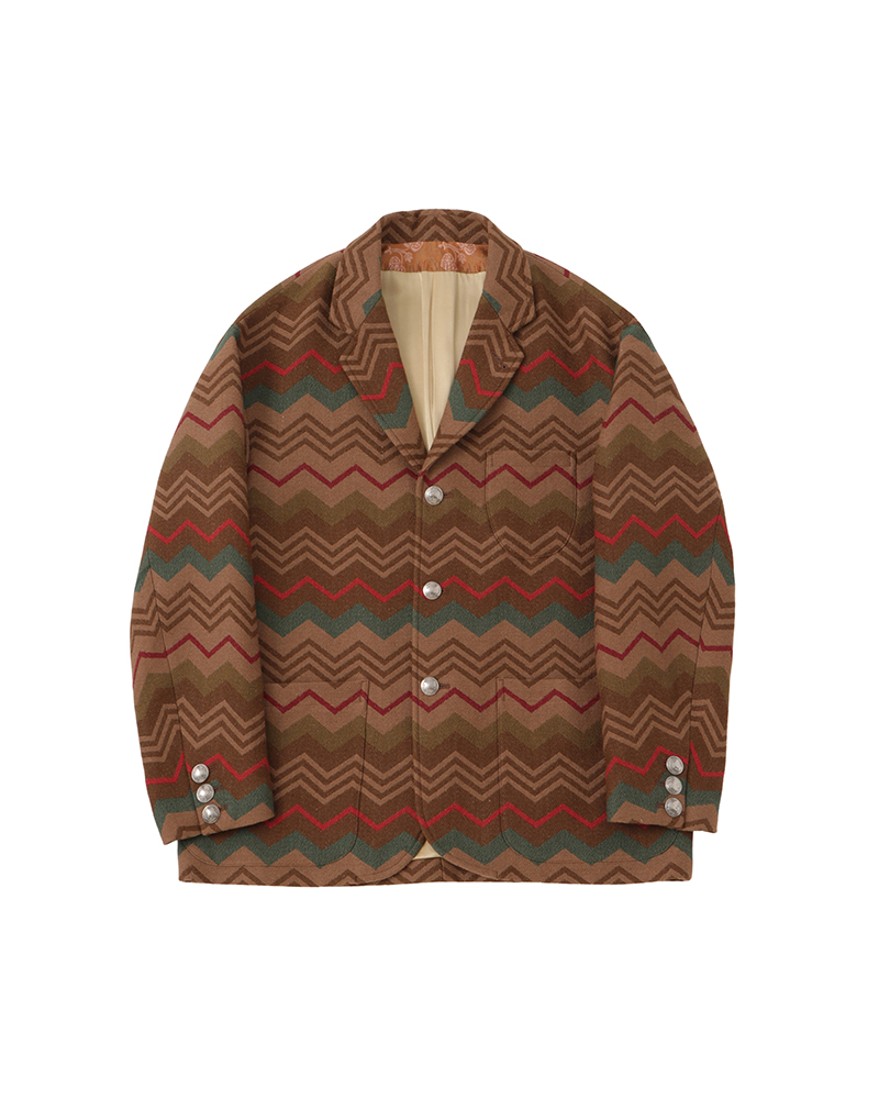 BOWEN BLAZER (JACQUARD BLANKET) BEIGE 1