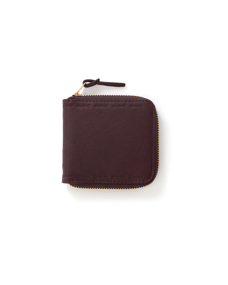 LEATHER BI-FOLD (KNGR) BURGUNDY -