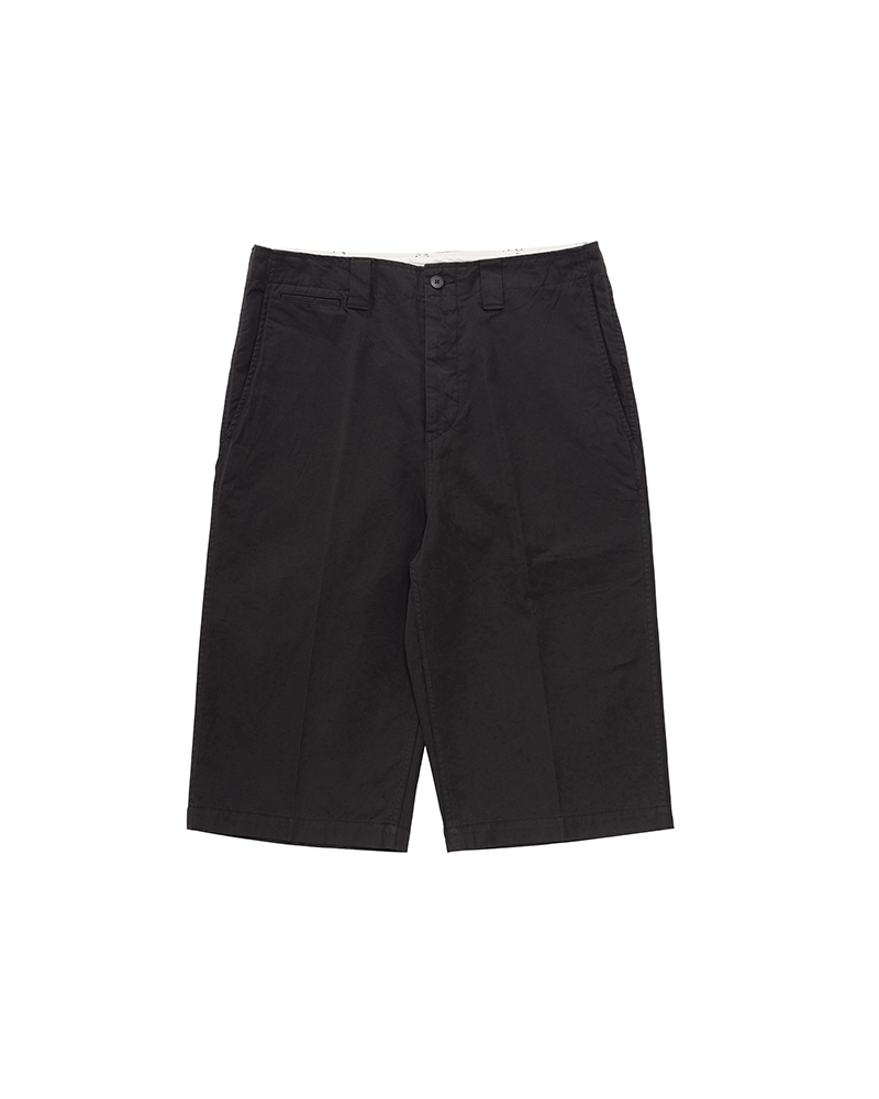 WIDE CHINO SHORTS BLACK 1