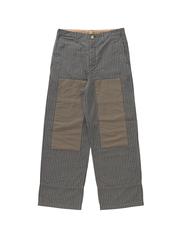 EX WIDE CHINO PANTS STRIPE BEIGE 1