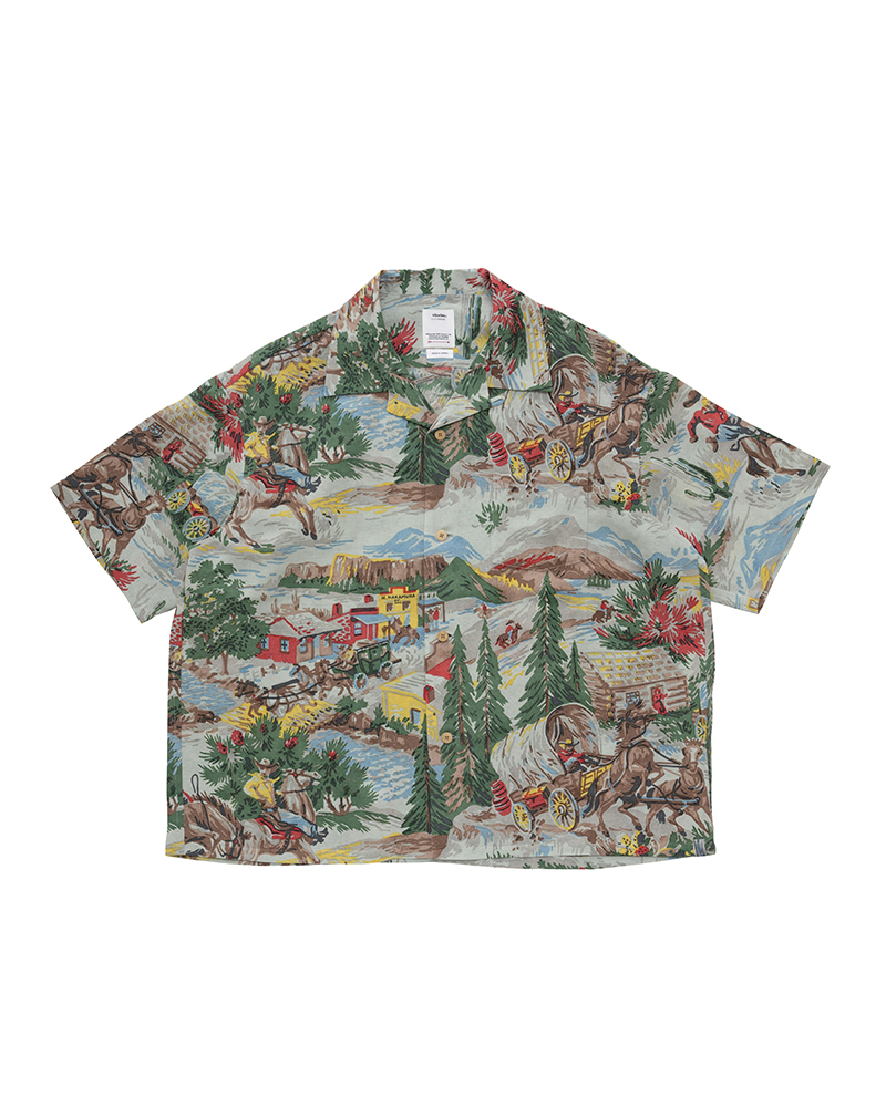 CROSBY SHIRT S/S (WASHI CHIRIMEN) LT.BLUE 1