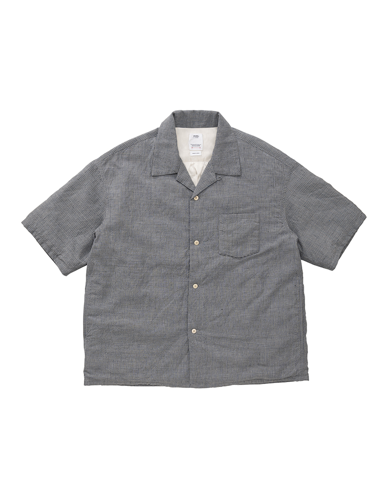 WALLIS DOWN SHIRT S/S SANTOME GREY 1