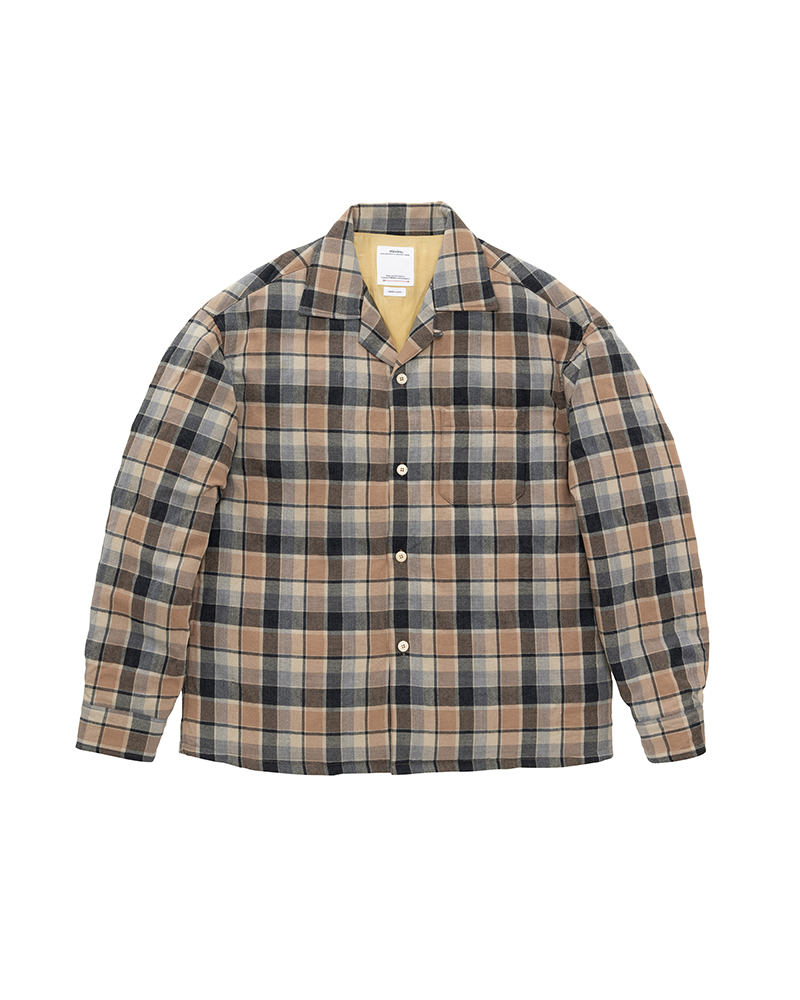 KEESEY CHECK DOWN JKT BEIGE 1
