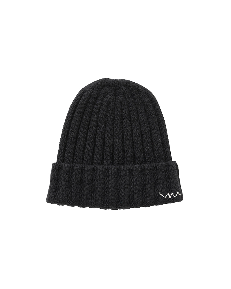 KNIT CAP (CASHMERE) BLACK -