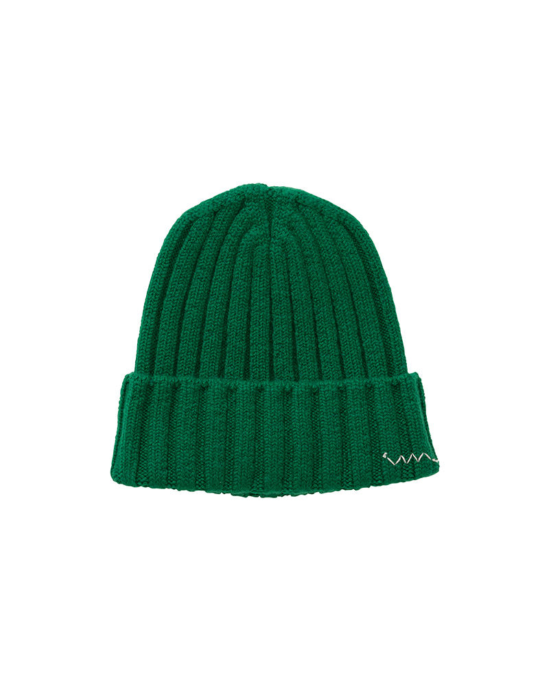 KNIT CAP (CASHMERE) GREEN -