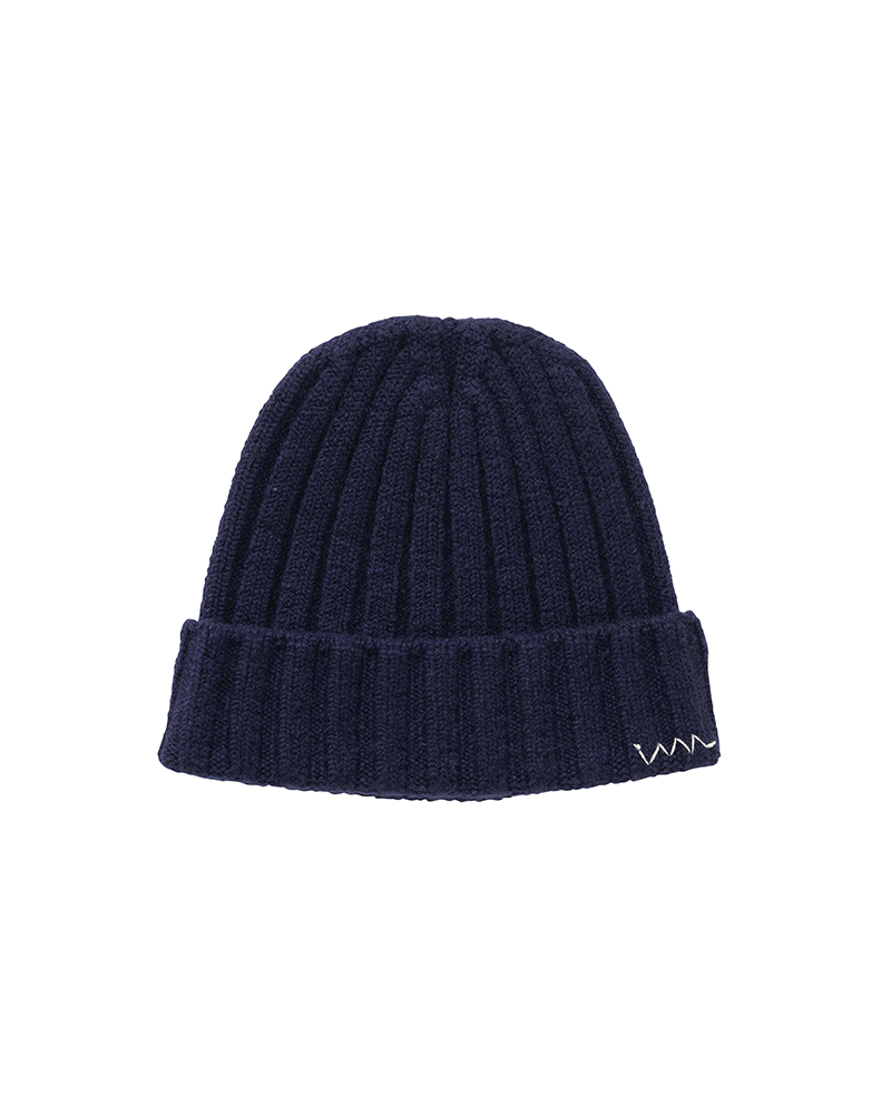 KNIT CAP (CASHMERE) NAVY -