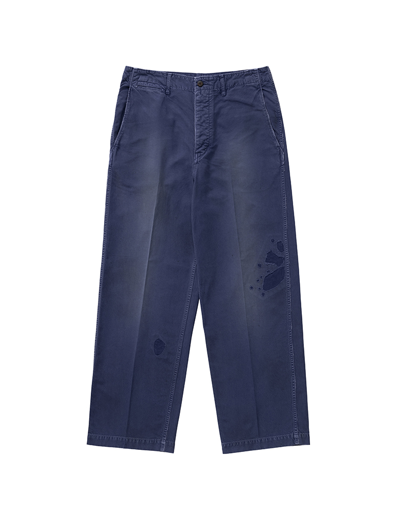 EX WIDE CHINO PANTS CRASH NAVY 1