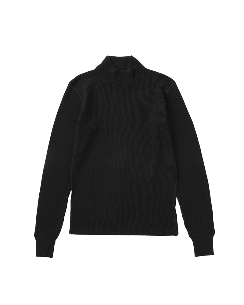 SOLAR WAFFLE SKIVVY L/S (SUPERFINE) BLACK 1
