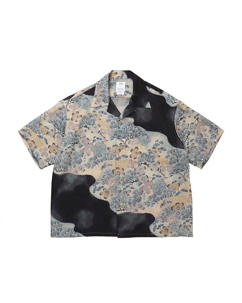 CROSBY SHIRT S/S JACQUARD (SILK) BLACK 1