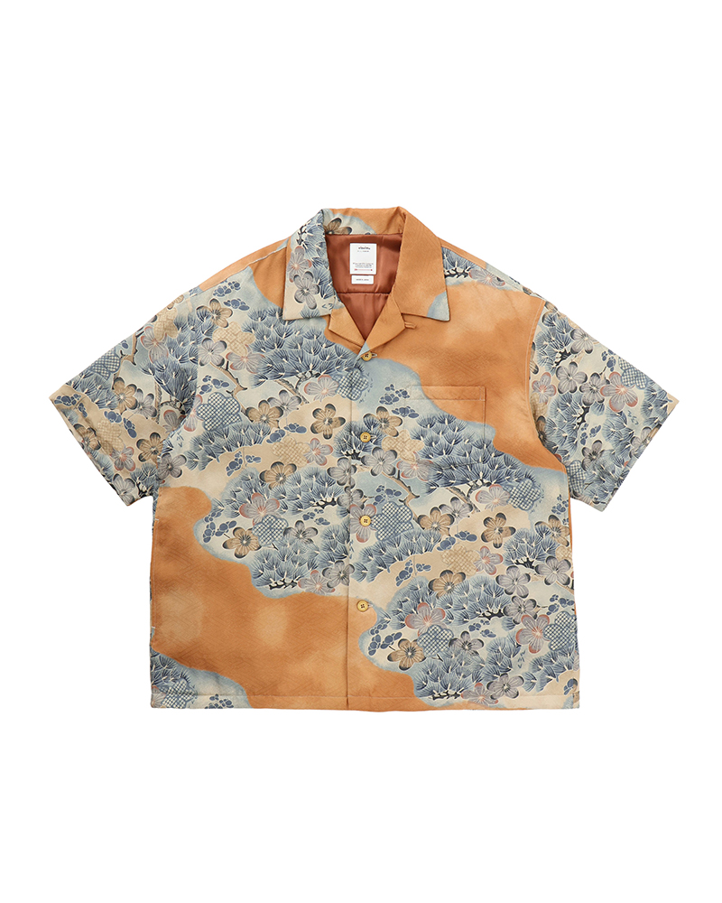 WALLIS SHIRT S/S JACQUARD (MAWATA) BROWN 1