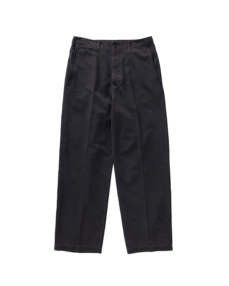 BROADER CHINO DMGD BLACK 1