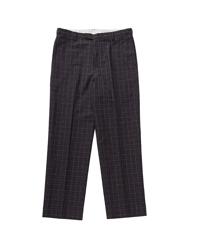 WALKER SLACKS SANTOME CHECK BLACK 1